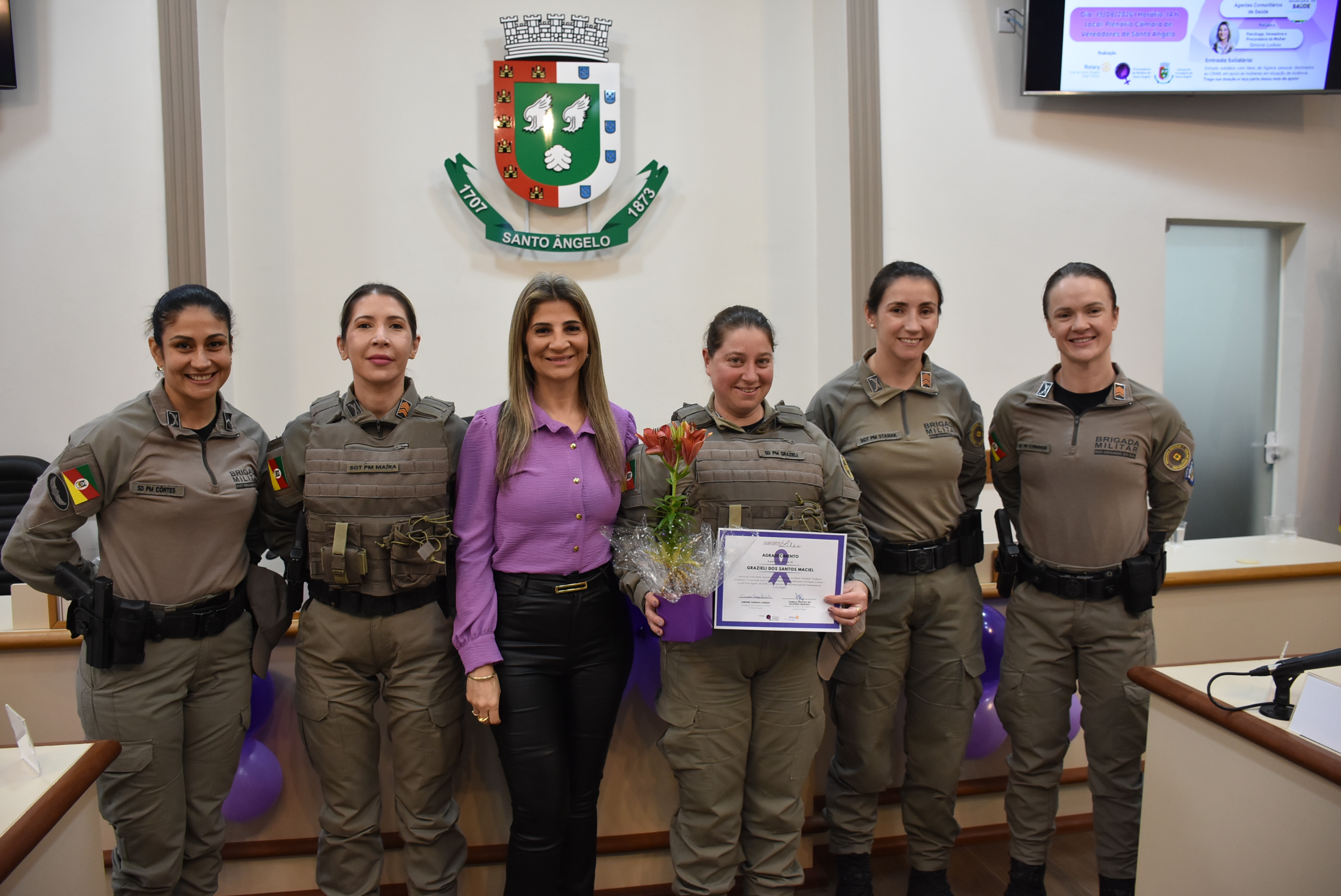 Agosto Lilás reúne instituições para fortalecer rede de proteção e apoio às mulheres em Santo Ângelo