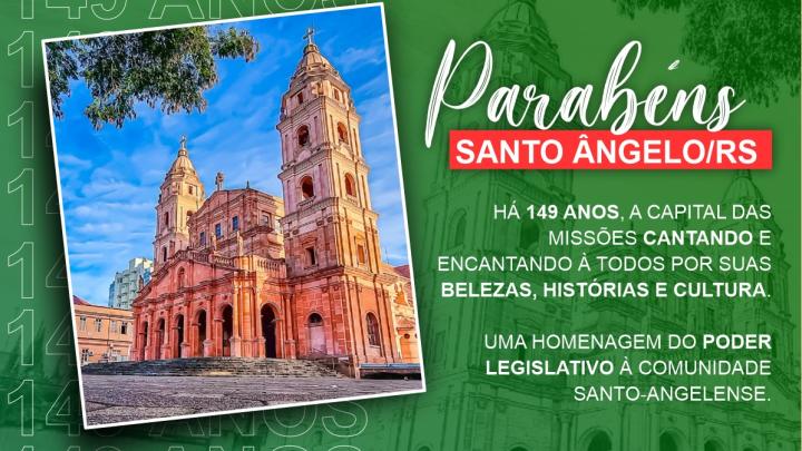 Parab&eacute;ns Santo &Acirc;ngelo, pelos 149 anos!